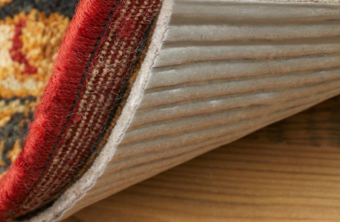 Close-up view of a clean rug pad