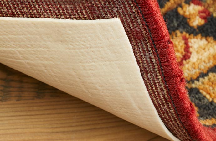 installed rug pad