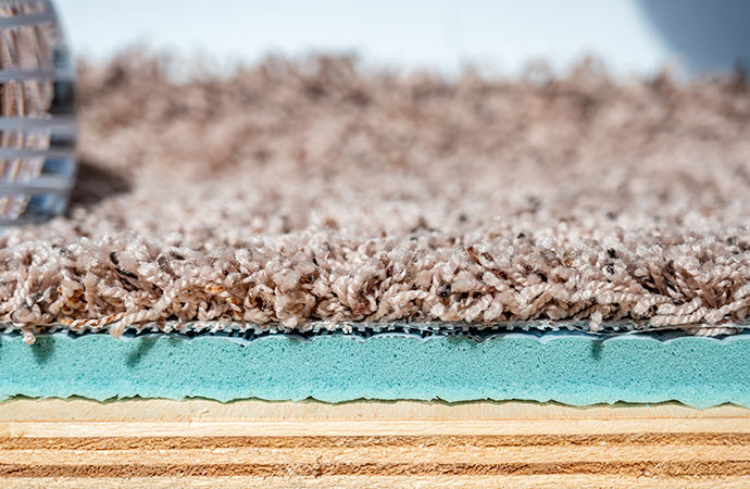Rug pad for concrete floor