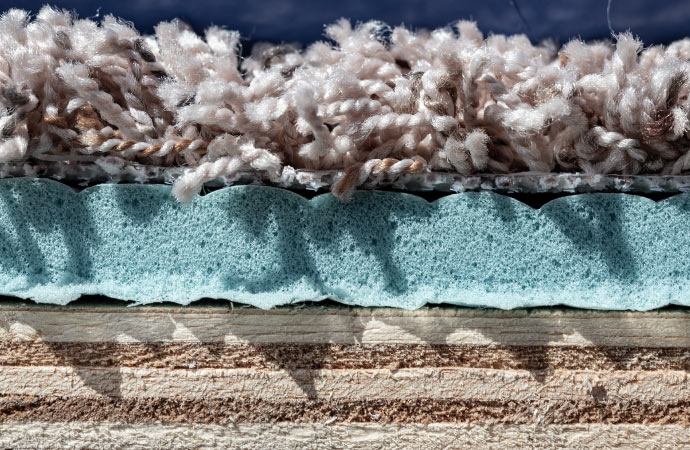 A waterproof rug pad providing protection